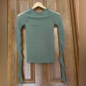 Free people intimately top with sheer sleeves